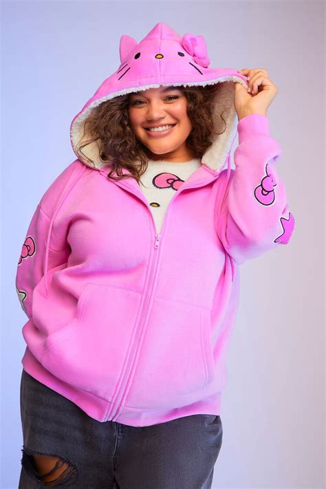 hello kitty plus size|plus size hello kitty onesie.